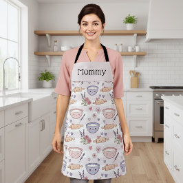 Personalized Adult Kawaii Heart Baking Crew Gift Schürze