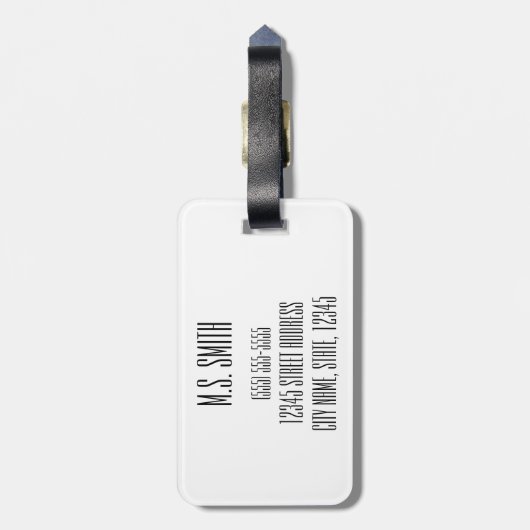 Personalized|| adventure|| Heißluftballone Gepäckanhänger (Rückseite vertikal)