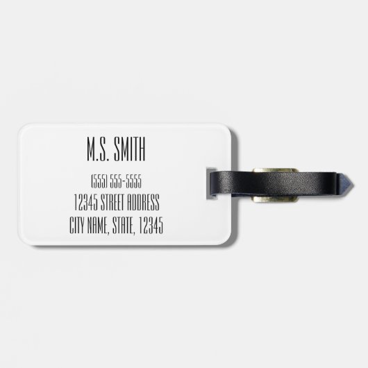 Personalized|| adventure|| Schottland Gepäckanhänger (Rückseite horizontal)