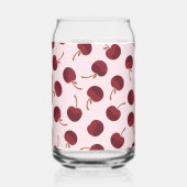 Personalized Aesthetic Cherry Pattern Name Gift Dosenglas (Rückseite)