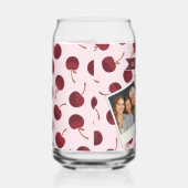 Personalized Aesthetic Cherry Pattern Name Gift Dosenglas (Rechts)