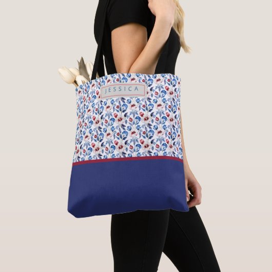 Personalized Aesthetic Patriotic Wildflowers Tasche (Von Nahem)