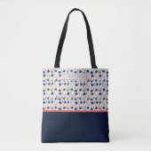 Personalized Aesthetic Patriotic Wildflowers Tasche (Vorderseite)
