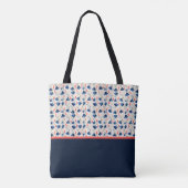 Personalized Aesthetic Patriotic Wildflowers Tasche (Rückseite)