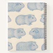 Personalized Aesthetically Cute Guinea Pigs Patter Notizblock (Rückseite)
