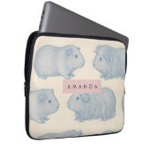 Personalized Aesthetically Guinea Pigs Pattern Laptopschutzhülle (Vorne Rechts)