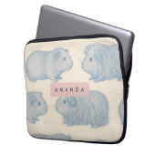 Personalized Aesthetically Guinea Pigs Pattern Laptopschutzhülle (Vorderseite Links)