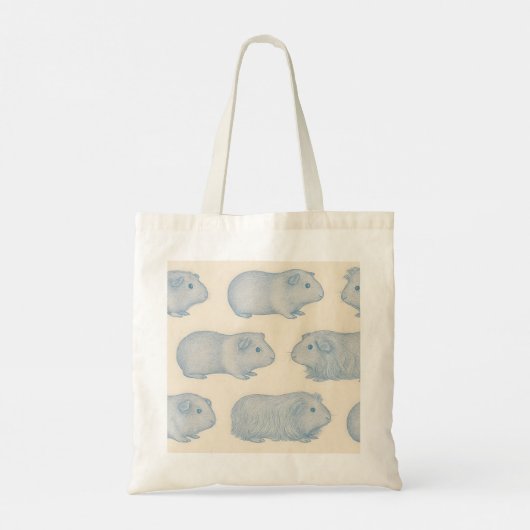Personalized Aesthetically Guinea Pigs Pattern Tragetasche (Rückseite)