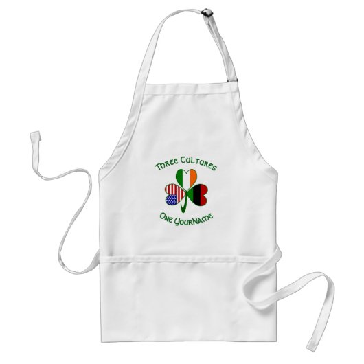 Personalized African Diaspora Shamrock  Schürze (Vorne)