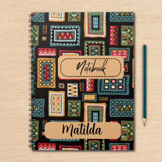 Personalized African print  Notizblock