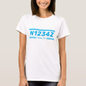 Personalized Aircraft Number  T-Shirt (Vorderseite)