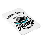 Personalized Alaska Cruise Door Marker Magnet (Rechte Seite)