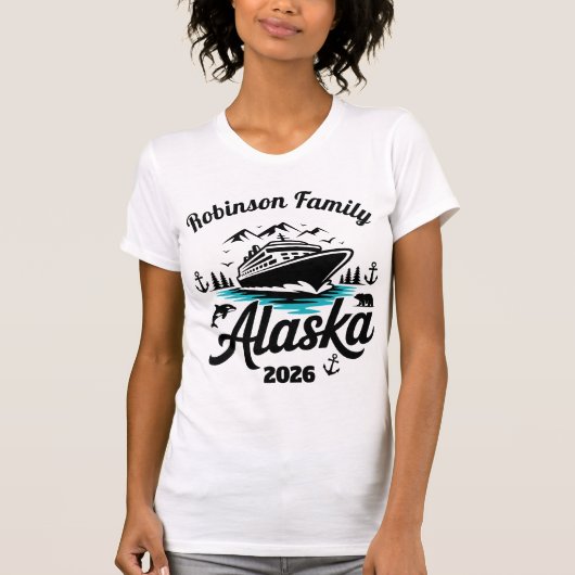 Personalized Alaska Cruise T-Shirt (Vorderseite)