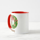 Personalized Alphabet 'D' Christmas  Tasse (Vorderseite Links)