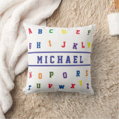 Personalized Alphabet  Throw Pillow Kissen (Decke)