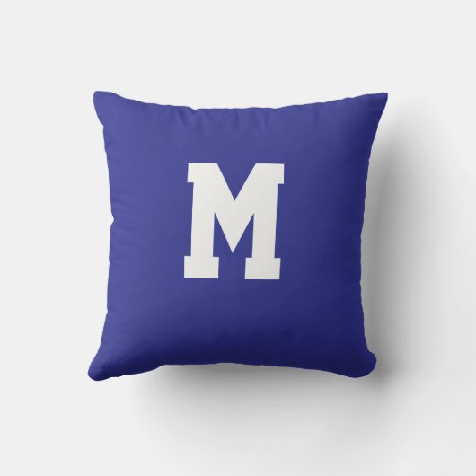Personalized Alphabet  Throw Pillow Kissen (Rückseite)