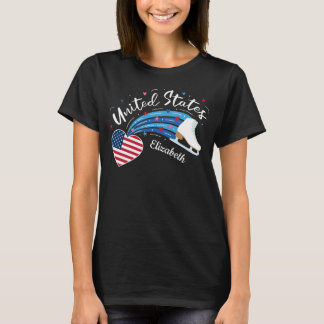 Personalized American Figure Skating T-Shirt