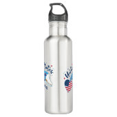 Personalized American Figure Skating Water Bottle Edelstahlflasche (Rückseite)