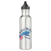 Personalized American Figure Skating Water Bottle Edelstahlflasche (Rechts)