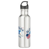 Personalized American Figure Skating Water Bottle Edelstahlflasche (Vorderseite)