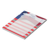 Personalized American Flag Patriotic USA  Notizblock (Rotiert)