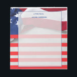 Personalized American Flag Patriotic USA  Notizblock<br><div class="desc">Personalized American Flag Patriotic USA Gifts!</div>