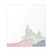Personalized American Flag Patriotic USA  Notizblock (Vorderseite)
