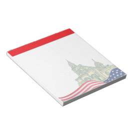 Personalized American Flag Patriotic USA Notizblock