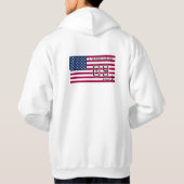 Personalized American Soccer Athlete Patriotic  Hoodie (Rückseite)