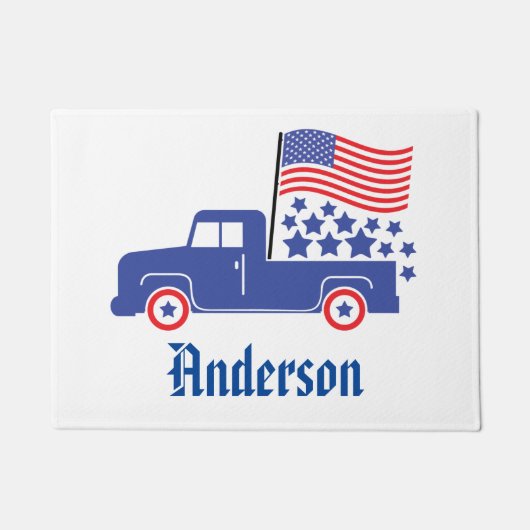 Personalized American Truck Fußmatte (Vorderseite)