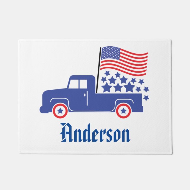 Personalized American Truck Fußmatte (Vorderseite)