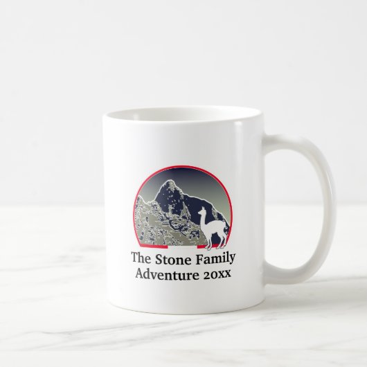 Personalized Ancient Andes Mountains Machu Picchu Kaffeetasse (Rechts)