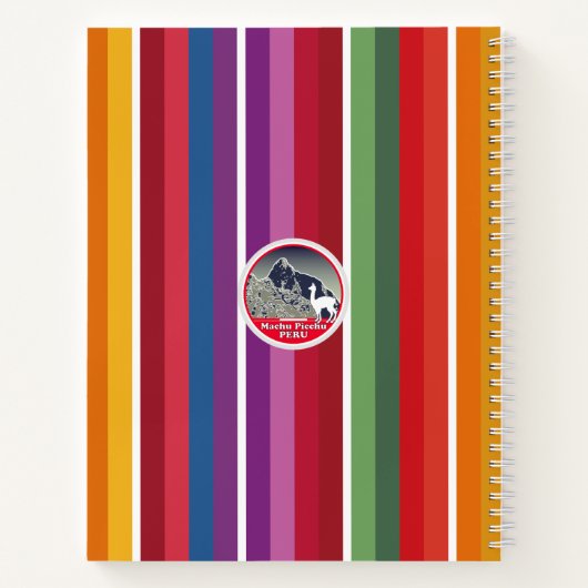 Personalized Andean Mountain Machu Picchu Peru Notizblock (Rückseite)