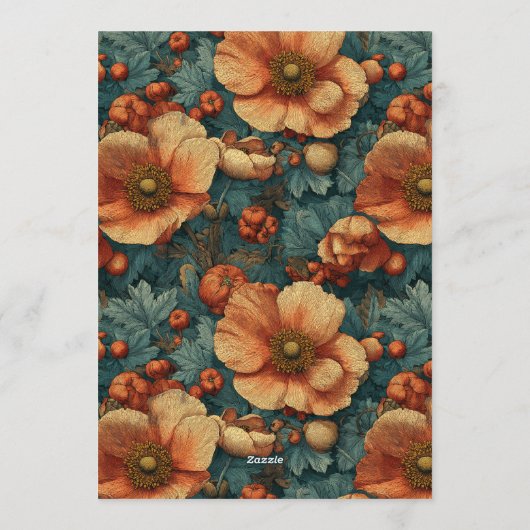 Personalized Anemones Fantasy 60Th Birthday Einladung (Rückseite)