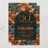 Personalized Anemones Fantasy 60Th Birthday Einladung (Vorne/Hinten)