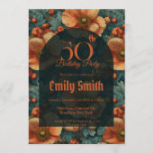 Personalized Anemones Fantasy 60Th Birthday Einladung (Vorderseite)