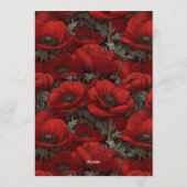 Personalized Anemones Luxury Summer Party Einladung (Rückseite)