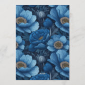 Personalized Anemones Themed Birthday Present Einladung (Rückseite)