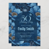 Personalized Anemones Themed Birthday Present Einladung (Vorne/Hinten)