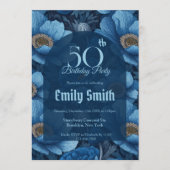 Personalized Anemones Themed Birthday Present Einladung (Vorderseite)