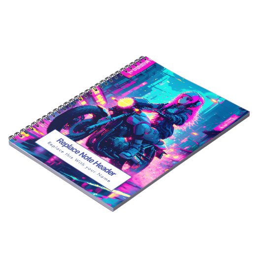Personalized Anime Themed Notebook Notizblock (Linke Seite)