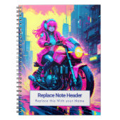 Personalized Anime Themed Notebook Notizblock (Vorderseite)