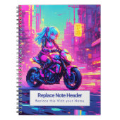 Personalized Anime Themed Notebook Notizblock (Vorderseite)