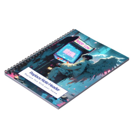 Personalized Anime Themed Notebook Notizblock (Linke Seite)