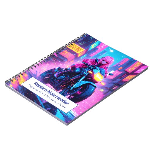 Personalized Anime Themed Notebook Notizblock (Linke Seite)