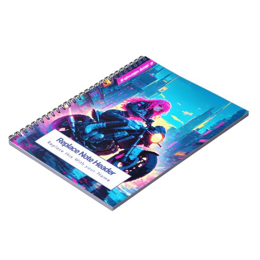 Personalized Anime Themed Notebook Notizblock (Linke Seite)