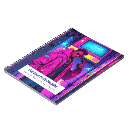 Personalized Anime Themed Notebook Notizblock (Linke Seite)