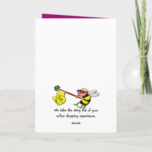 Personalized Anniversary Card Karte (Rückseite)