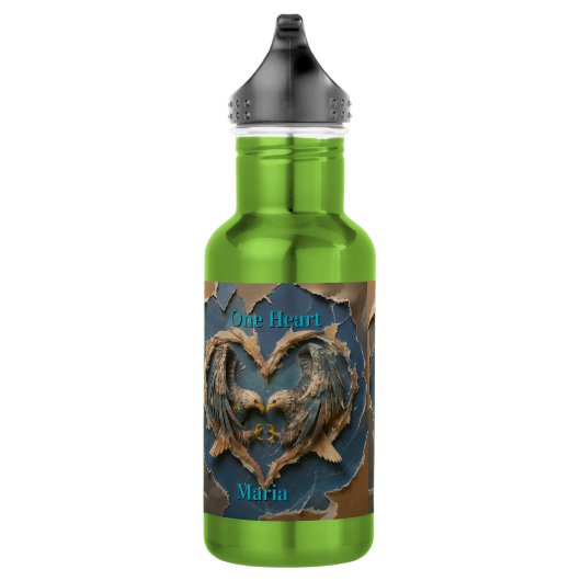 Personalized Anniversary Gift for Couples Edelstahlflasche (Rechts)