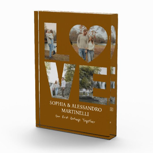 Personalized Anniversary Photo Block (Rechts)